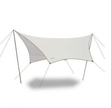 กระโจม M เหล็กสีเทาขาว