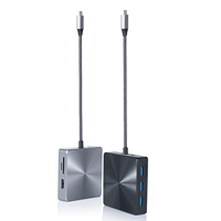 Hub USB-C multi port kustom pabrik mendukung cetak logo desain/fungsi warna hub port TYPE-C