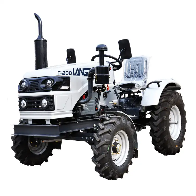 Tractor 12hp 15hp 24hp, mini tractor zubr, tractor de granja bizon tractor de cuatro ruedas con aperos