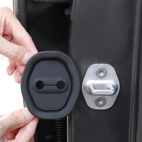 Coussinets de protection universels en silicone pour serrure de porte de véhicule, accessoires extérieurs silencieux et absorbant les chocs, housse de protection