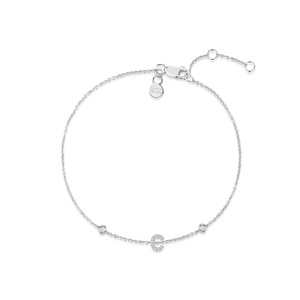 Bracelet à breloques MISS ROX pour femme en or blanc 18 carats et diamants - Cadeau de luxe pour mariage et soirée - Product Image 4