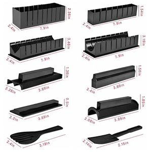 初学者寿司制作套件-原创寿司制造商豪华独家在线视频教程，配有寿司刀 - Product Image 2