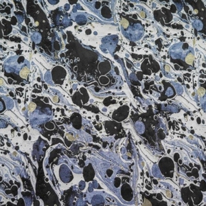 Caliente azul negro color contraste <span class=keywords><strong>relieve</strong></span> oro alambre Splash-tinta estilo Nueva <span class=keywords><strong>pintura</strong></span> al óleo diseño jacquard - Product Image 2