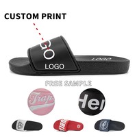 Claquettes de haute qualité avec logo personnalisé pour femmes et hommes, claquettes de créateurs, pantoufles d'été personnalisées avec logo, type claquettes
