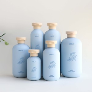 Hot bán <span class=keywords><strong>100ml</strong></span> 200ml 300ml 400ml 500ml màu xanh PE nhựa du lịch đặt chai cho kem dưỡng da kem dầu gội chất lượng đảm bảo - Product Image 4