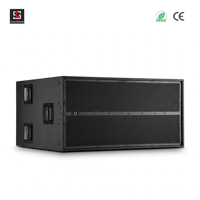 Système de sonorisation professionnel pour concert avec double caisson de basses actif de 21 pouces, 3000 W RMS, DSP FIR, haut-parleur de scène alimenté par DSP, fabrication allemande