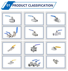 Fabrik Großhandel Ss 2 Zoll 2-teiliges Kugel hahn 304 1/2 Edelstahl 1/2 Zoll Gewinde Kugel hahn Edelstahl 316 - Product Image 2