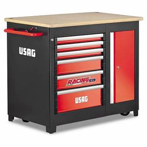 Établi mobile en acier de course à 6 tiroirs 519 RBU6/3V Solution de stockage d'outils personnalisable avec support OEM et OBM - Product Image 1