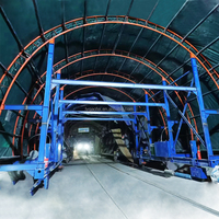 Chariot de pulvérisation innovant et économique pour tunnels avec système de contrôle hydraulique, garantie 1 an et service d'entretien