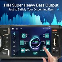 Reproductor MP5 para Auto de 4 Pulgadas con Pantalla Táctil, Radio, CarPlay Inalámbrico, Audio Estéreo, Reproductor de Video y MP3