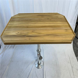 Plateau de table rectangulaire en teck pour yacht, camping-car, accessoires marins, commerce transfrontalier - 480 mm x 770 mm, bords lisses et droits - Product Image 3