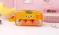 Fruit Groente Paradijs Cartoon Pluche Etui Stijl Pennenbakje Middelbare scholieren Japanse stijl Populair China