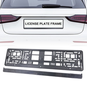 Cadre de plaque d'immatriculation de voiture européenne personnalisé, prix d'usine, cadre de plaque d'immatriculation en plastique ABS avec accessoires - Product Image 1