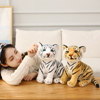 Peluches Tigre Réalistes Adorables, Peluches Tigre Bébé, Poupées en Peluche Animaux, Peluches pour Machine à Griffes, Cadeau d'Anniversaire et de Noël pour Enfants