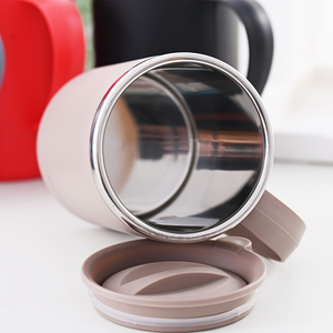 Taza de Café de Acero Inoxidable con Aislamiento al Vacío, con Asa y Tapa, Antiderrames, Térmica, para Viajes, Oficina, Regalo - Product Image 4