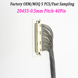 Hoogfrequente Teflon LVDS-kabel 20455 40-pins 0,5 mm pitch met trekring Stabiel signaal voor industriële LCD-schermen - Product Image 1