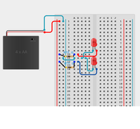 Kit électronique de laboratoire scolaire STEM : Carte de circuit à matrice LED parallèle avec résistances de dérivation de courant – Entraîneur de prototypage éducatif