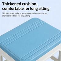 Taburete Cuadrado de Madera de Cuatro Patas para Acompañamiento de Enfermeras en Salas de Hospital, con Gran Capacidad de Carga, Ideal para Hospitales, Clínicas, Laboratorios y Dormitorios