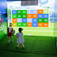 Simulador de Pared de Entrenamiento de Fútbol con Proyección Interactiva Profesional, Sistema de Juego de Tiro al Fútbol para Interiores, para Enseñanza y Juego