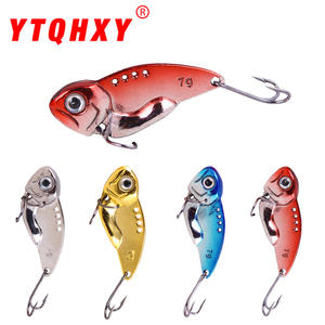 Ytqhxy Vibra <b>Lure</b> 79mm Bass <b>Fishing</b> <b>Lure</b> Metallic Finish Bottom Bait With Chicken Claw Hook - Product Image 1