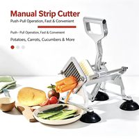 Professionele, hoogwaardige handmatige groente-, aardappel- en fruit snijmachine voor het maken van frieten, te koop in China