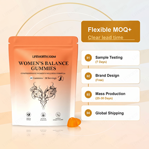 Gummies naturelles pour l'équilibre quotidien des femmes adultes, marque privée, avec mélange de <span class=keywords><strong>probiotiques</strong></span> et poudre de fruit d'ananas - Product Image 1