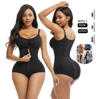 Contrôle du ventre Shapewear Butt Lifter Full Body Shaper avec fermeture éclair Sling Body pour femme
