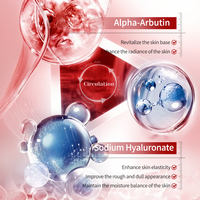 Ampoule à 10% de Niacinamide, AlphaArbutin, Acide Hyaluronique, éclaircissante, hydratante, correctrice des taches brunes, apaisante pour la peau, hydratante, radieuse