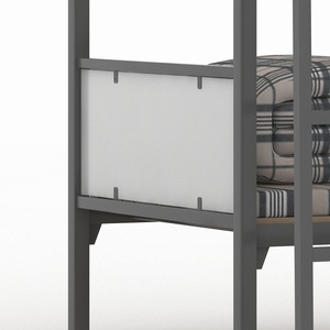 Cama litera metálica de estilo europeo de fábrica OEM con tobogán para niños, muebles infantiles, cama para niños - Product Image 2