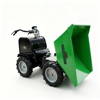 EBY400T Electric Wheel Loader 4-Wheel Drive Dilengkapi PLC & Bearing Kapasitas Muat 400kg Ramah Lingkungan Mini Dumper Bucket
