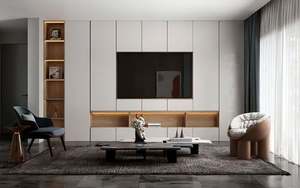 Meuble TV intégré modulaire personnalisé pour le salon Décoration murale TV pour toute la maison - Product Image 2