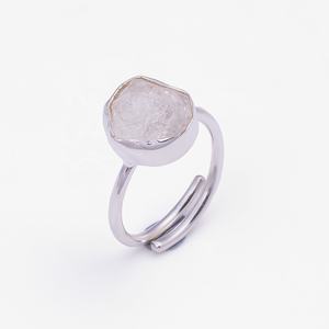 Anillo de diamante herkimer natural, joyería fina hecha a mano para mujeres y niñas, joyería de moda, proveedores de anillos de plata de ley 925 - Product Image 1