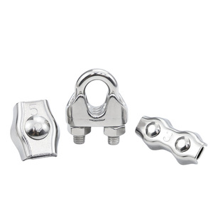 Eight Directions Wire Rope Clip 10mm Stainless Steel U-Shaped Clamp Locking Device General Industry Use - Product Image 1