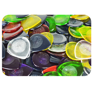 100 pz. Plettri per Basso e Chitarra Trasparenti Grandi e Resistenti 1.0/2.0/3.0 mm in Metallo con Scatola Custodia e Metronomo - Product Image 5