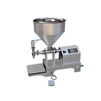 Machine de remplissage semi-automatique à pompe rotative en acier inoxydable pour pâtes visqueuses, aliments, sauces et viandes