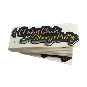 RG Custom Logo Transparent Sticker Printing Service Die Cut Kiss Cut PVC Waterproof Labels UV Printed Self-Adhesive Cosmetic