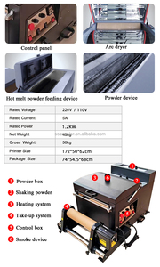 Small Automatic New <b>A3</b> DTF <b>Printer</b> 33cm Dual XP600 T-shirt <b>Printer</b> with DTF Ink Egg Powder Dyer Shaking Machine - Product Image 4
