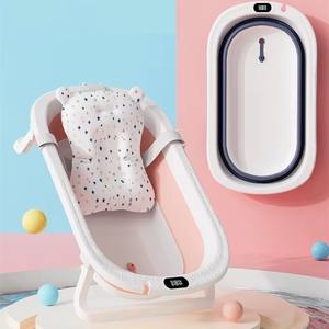 <span class=keywords><strong>Baignoire</strong></span> pliable portable de haute qualité pour bébé, bassin de douche rétractable avec affichage de la température - Product Image 2