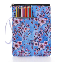 Impression cuir souple tissu lin brodé sublimation rembourré personnalisé mignon étui bible couverture livre pochette avec fermeture éclair