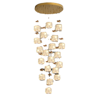 Lustre Duplex pour Hôtel et Villa, Lustre d'Escalier en Spirale Rotatif en Cristal, Luminaires de Luxe Exquis