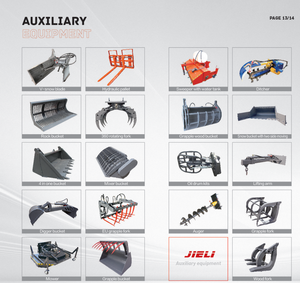 빠른 장착 버킷 1500kg 용량 관절형 미니 휠 로더 (제설 및 조경용) - Product Image 6