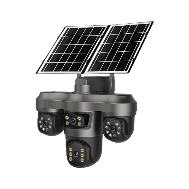 Customized AOV Outdoor Solar Camera 3.0MP CMOS Sensor 24H Video IP66 Dome Low Power Monitor 1 Year H.265 Motion Detection