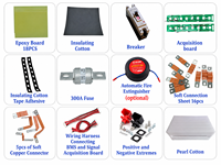 Boîtier de batterie LiFePO4 empilable 51,2 V 16S, kit DIY pour cellules MB31 314 Ah LF280K 280 Ah, système de stockage d'énergie solaire domestique