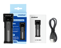 LiitoKala petit et léger Lii-100C chargeur de batterie intelligent sortie USB pour 18650 26650 18350 14500 AA AAA batterie