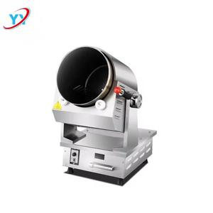 Wok électrique commercial haute performance, machine de cuisson automatique intelligente pour riz frit et plats variés - Product Image 1