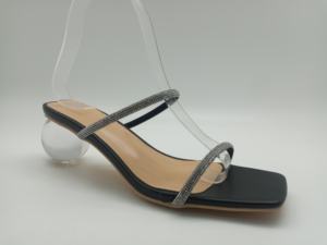 Sandali da Donna alla Moda <span class=keywords><strong>con</strong></span> Cristalli, <span class=keywords><strong>Tacco</strong></span> Trasparente, Ciabatte Sexy, Nuovi Sandali Trendy di <span class=keywords><strong>Marca</strong></span> - Product Image 3