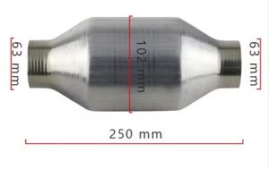 Pasokan langsung pabrik kualitas tinggi <span class=keywords><strong>2</strong></span> "<span class=keywords><strong>2</strong></span>.5" <span class=keywords><strong>3</strong></span> "inci katalis konverter katalis Universal dengan sarang lebah keramik - Product Image 2