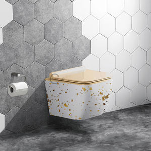 WC monobloc en céramique à chasse d'eau par gravité pour salle de bain - Product Image 5