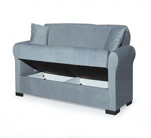 Sofá de terciopelo de madera de lujo Milano, almacenamiento extraíble, muebles elegantes para el hogar, cómodo sofá para sala de estar, cojín, sofá para villas - Product Image 4