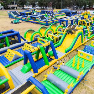 Parcours d'obstacles gonflable de 270 m de long, le <span class=keywords><strong>plus</strong></span> grand au <span class=keywords><strong>monde</strong></span>, pour les événements de divertissement en plein air, de <span class=keywords><strong>la</strong></span> fabrique Sino Inflatables - Product Image 4